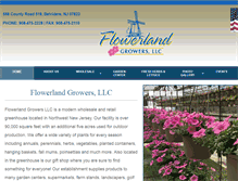 Tablet Screenshot of flowerlandgrowers.com